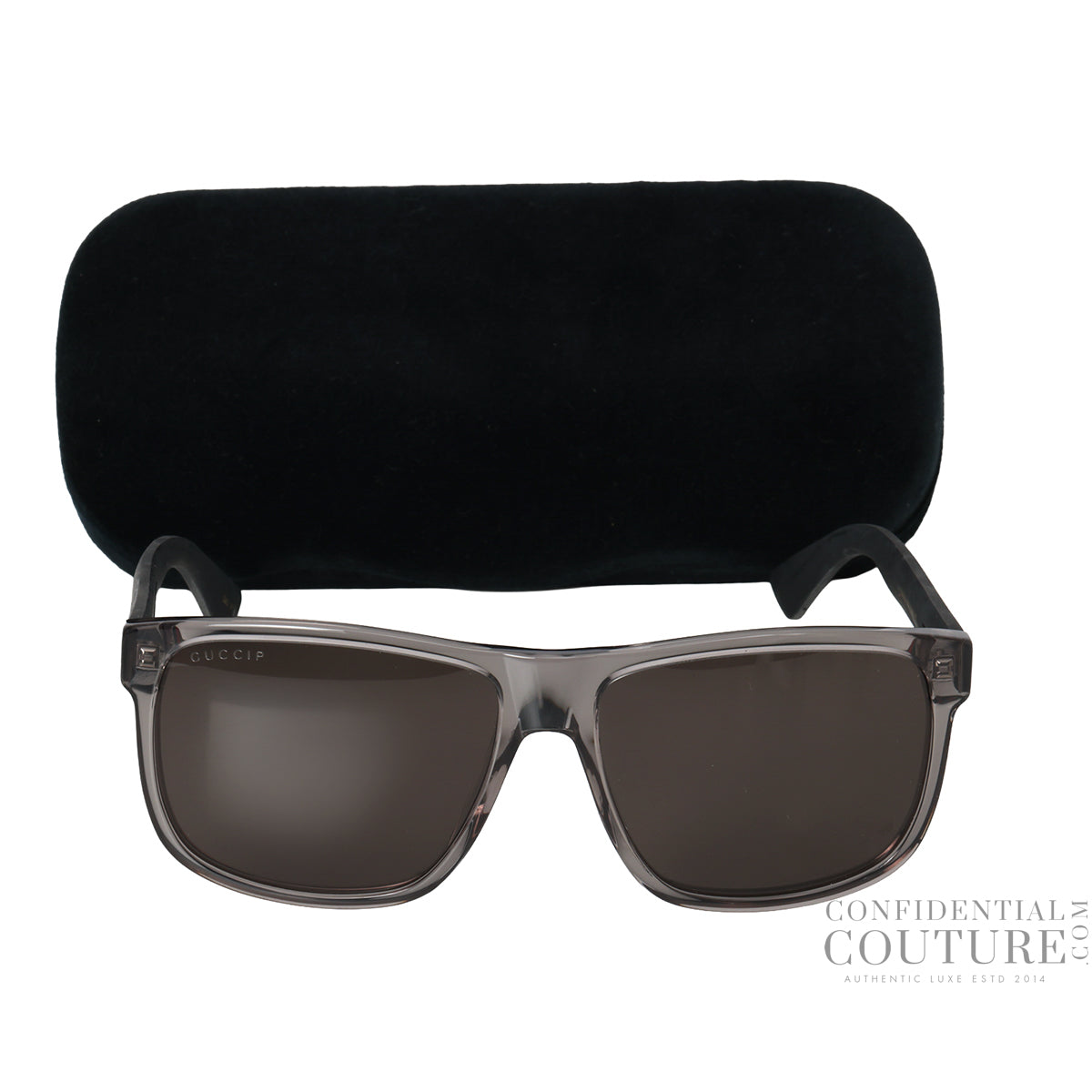 Grey Acetate GG 0010S 004 58 Sunglasses
