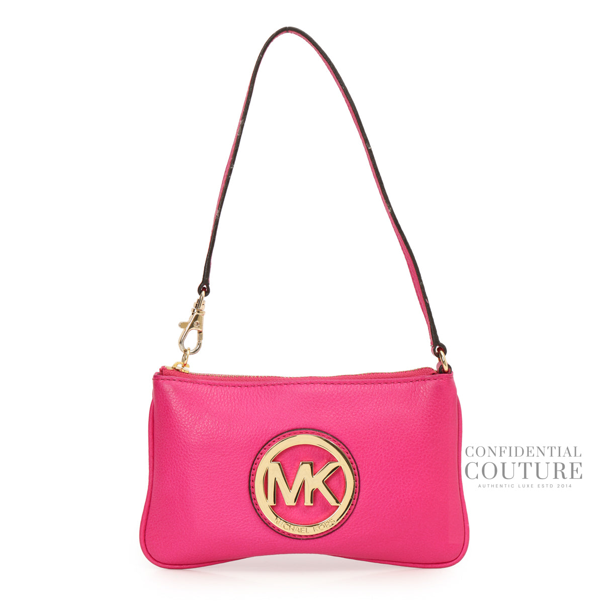 Authentic Pre-Loved — Hot Pink Wristlet — Front View