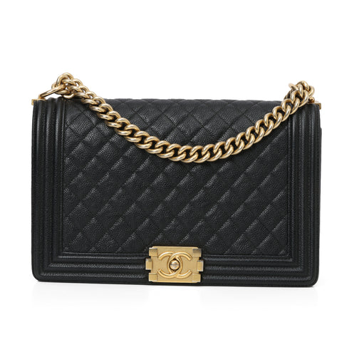 Boy Black Large Handbag