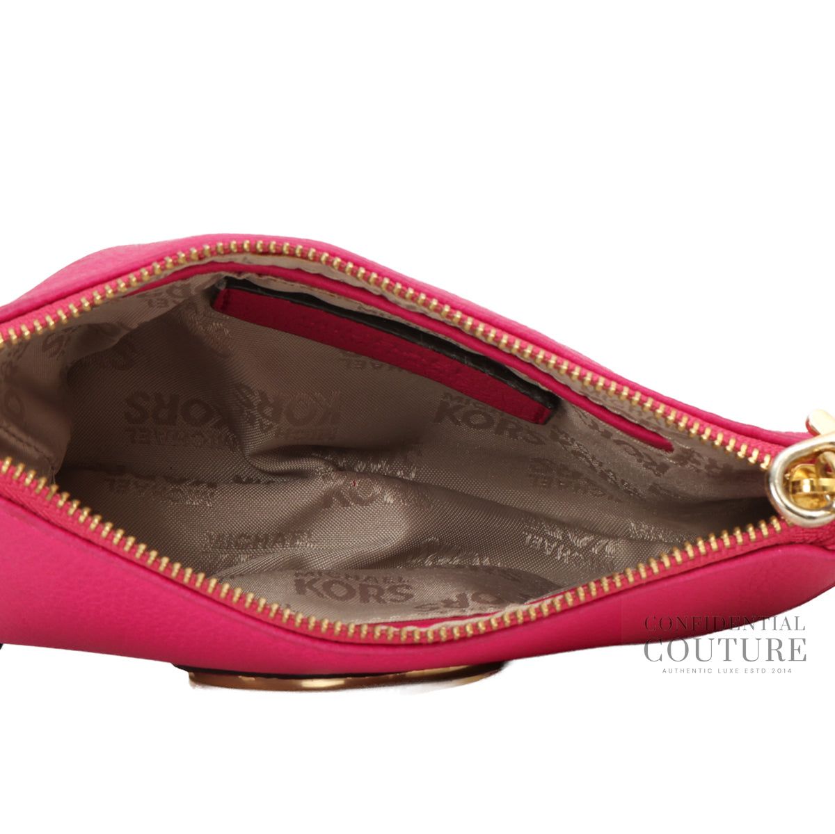 Authentic Pre-Loved — Hot Pink Wristlet — Interior View
