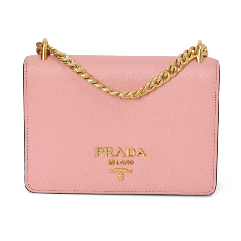 Petal Pink Mini Saffiano Leather Crossbody