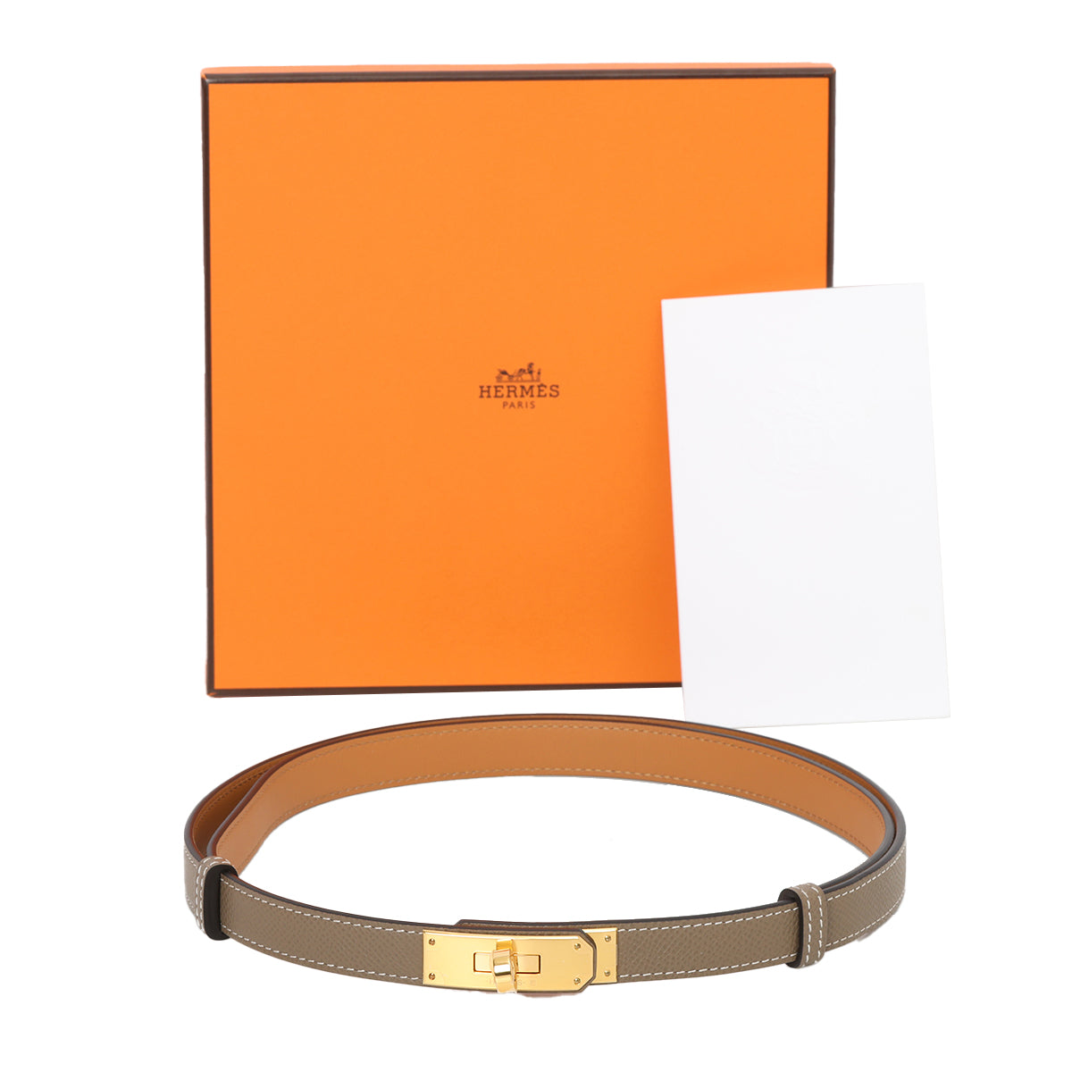 Kelly 18 Belt Etoupe Free Size