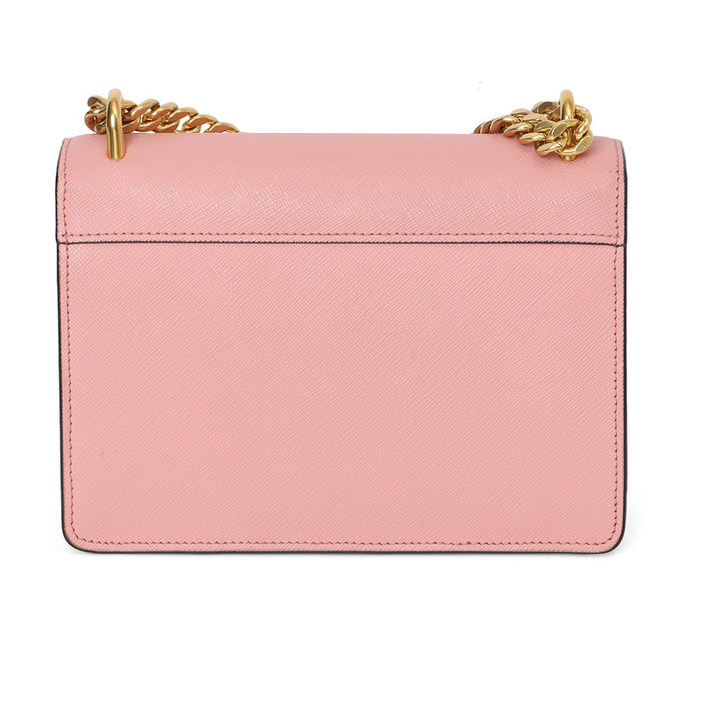 Petal Pink Mini Saffiano Leather Crossbody