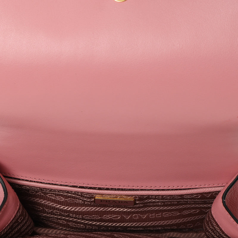 Petal Pink Mini Saffiano Leather Crossbody