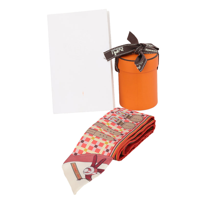 Women's Hermes Twilly 100% Silk Les Voitures Nouvelles