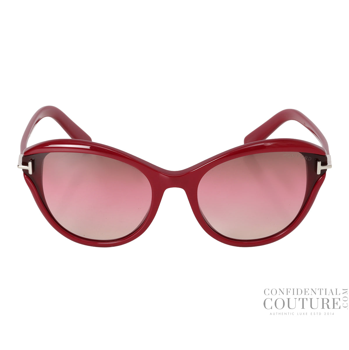 Leigh Maroon Women Acetate Cat-Eye Sunglasses