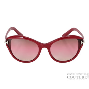 Leigh Maroon Women Acetate Cat-Eye Sunglasses