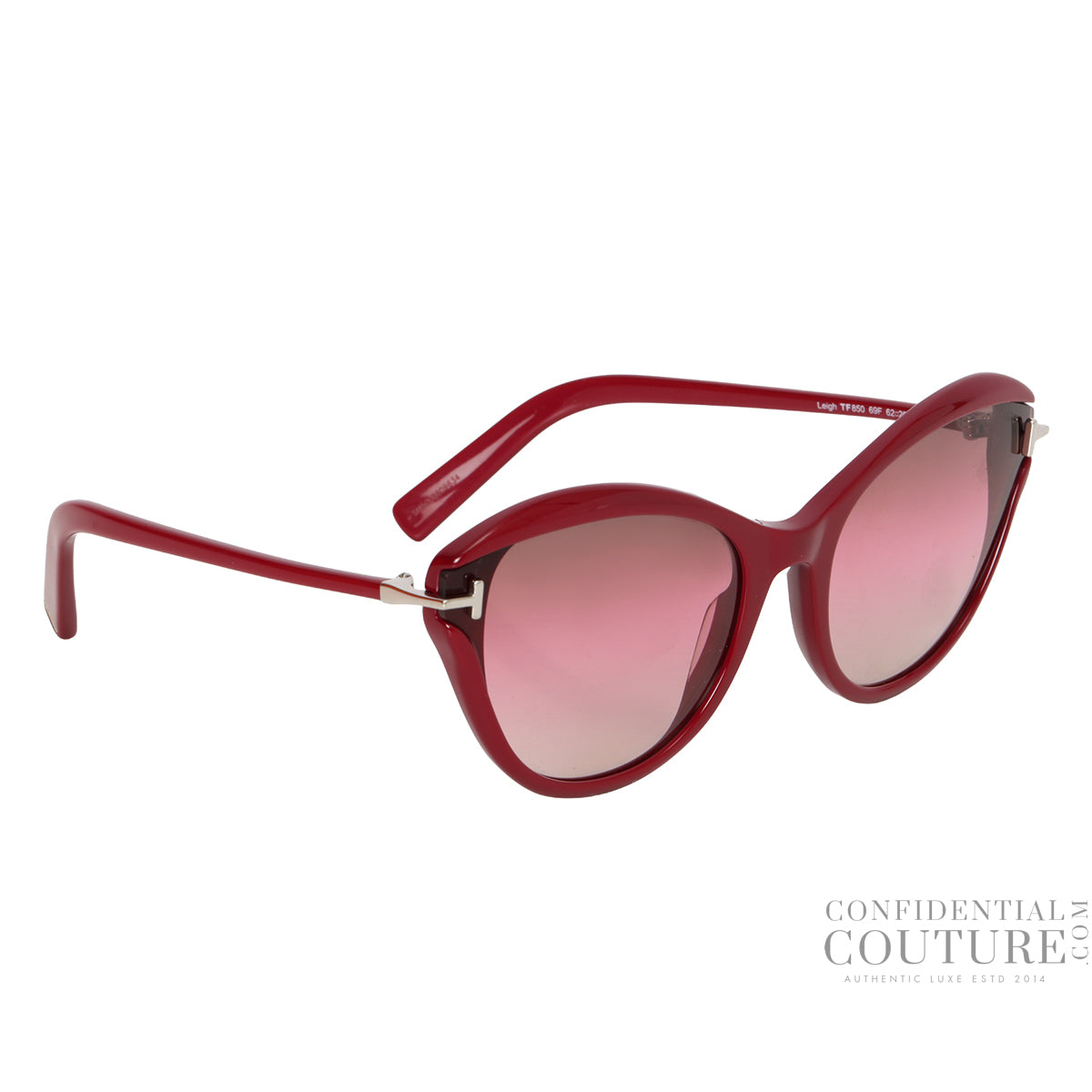 Leigh Maroon Women Acetate Cat-Eye Sunglasses