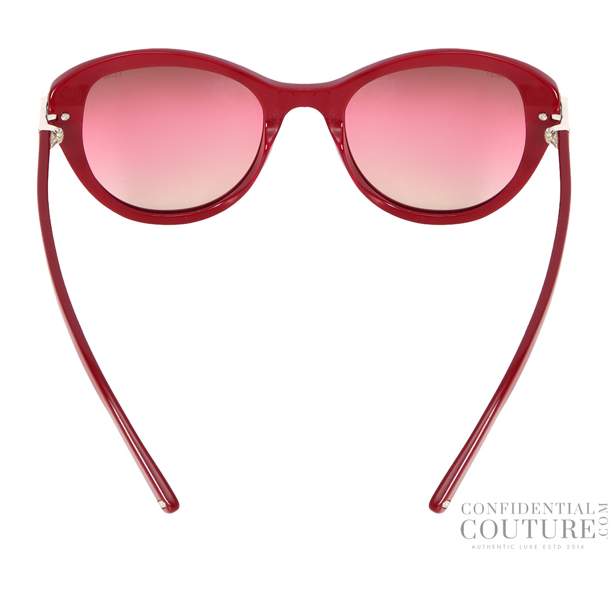 Leigh Maroon Women Acetate Cat-Eye Sunglasses