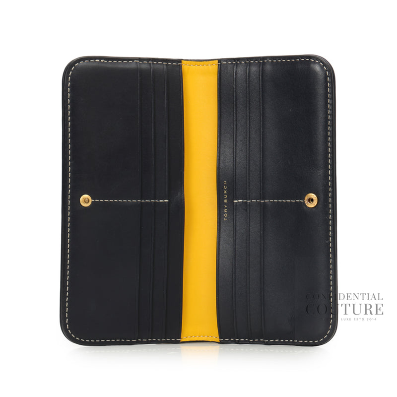 Blue/Beige T Monogram Jacquard Slim Wallet