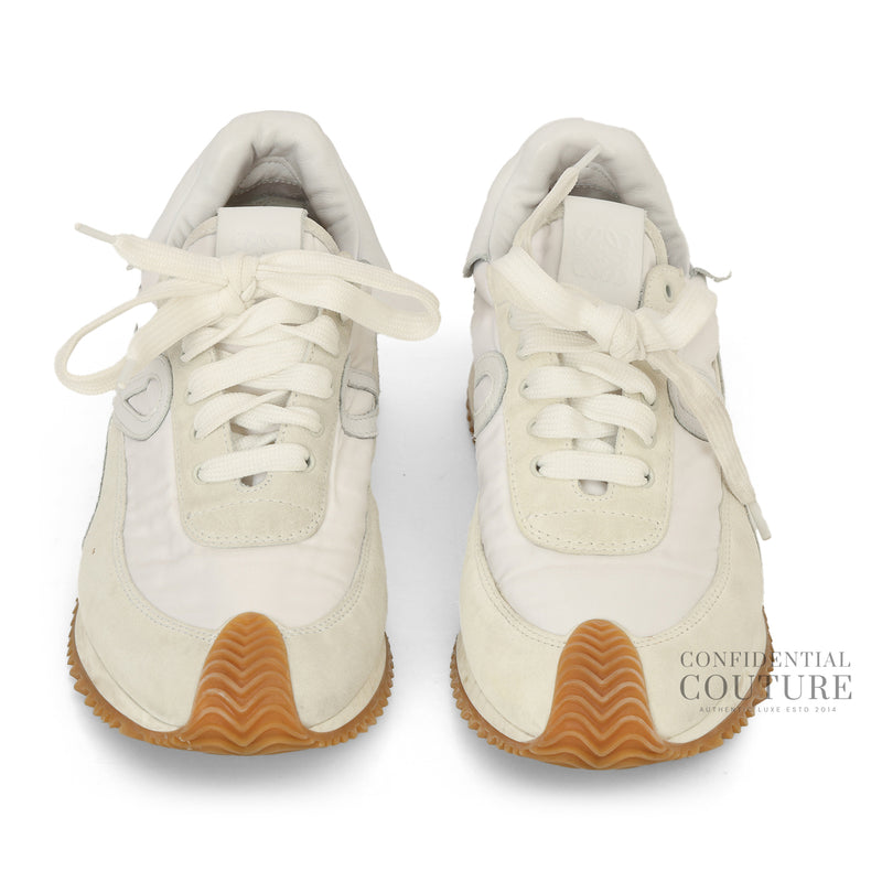 Pre-loved Loewe White Flow Runnerin Nylon and Suede EU 39 | UK 5.5 | US 6