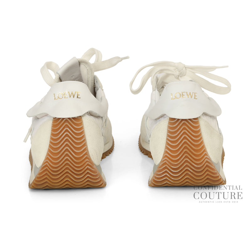 Women pre loved Loewe White Flow Runnerin Nylon and Suede EU 39 | UK 5.5 | US 6