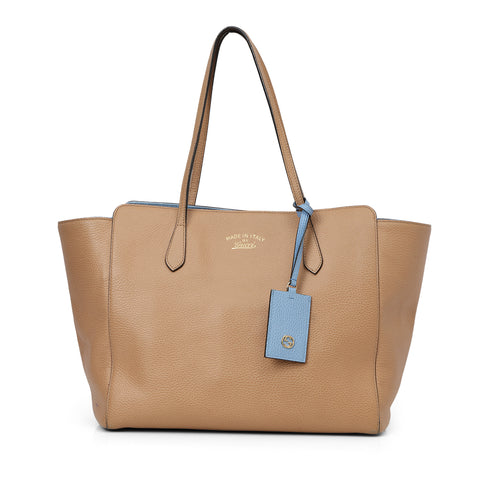 Nude Medium Swing Leather Tote