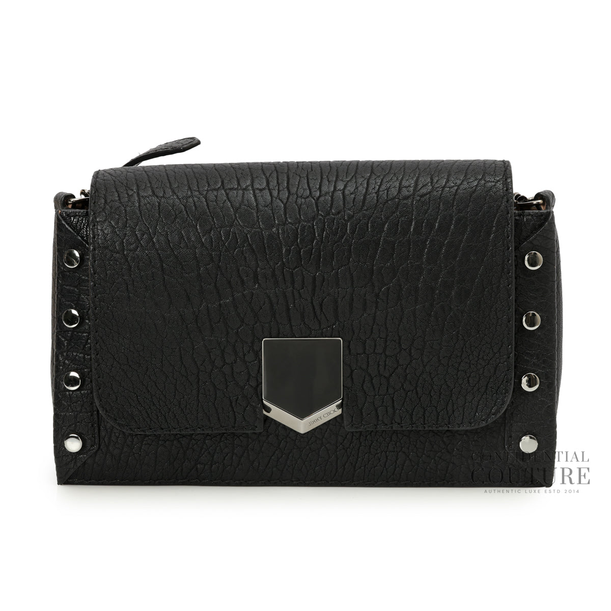 Lockett Black Leather Shoulder Bag