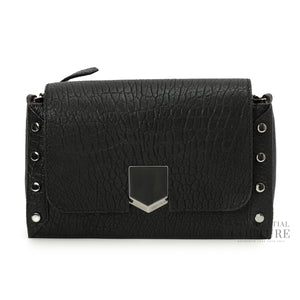Lockett Black Leather Shoulder Bag