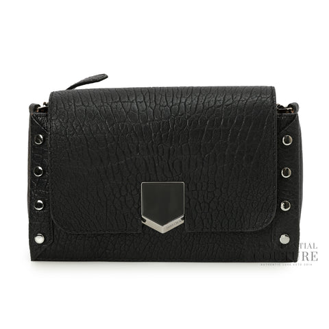 Lockett Black Leather Shoulder Bag