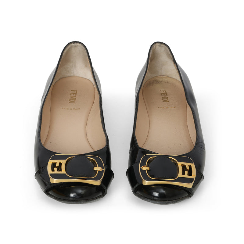 Black Vernier Ballerinas EU 39 | UK 6 | US 8.5