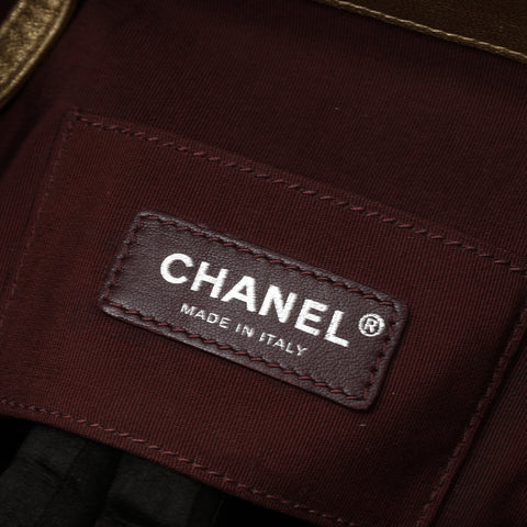 Vintage Small Duma Backpack Gold Metallic Lambskin