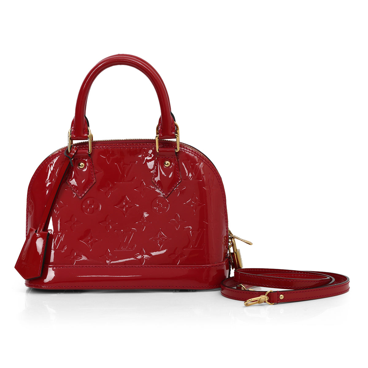 Red Patent Leather Alma BB Bag