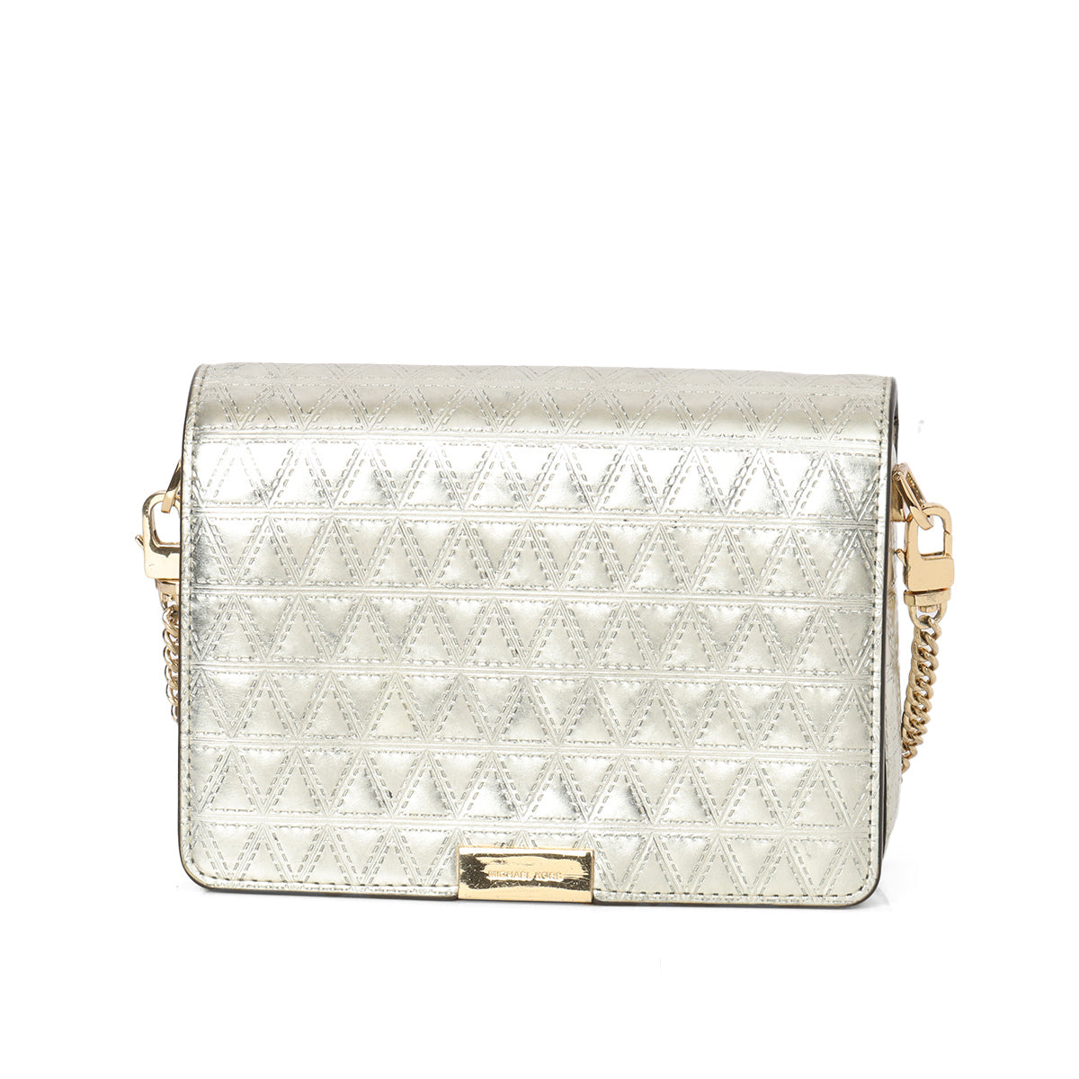 Silver Jade Medium Gusset Clutch