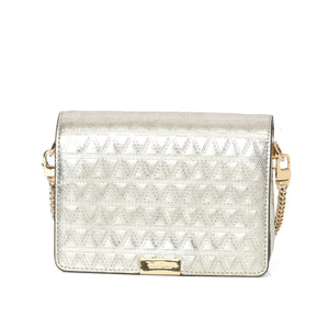 Silver Jade Medium Gusset Clutch