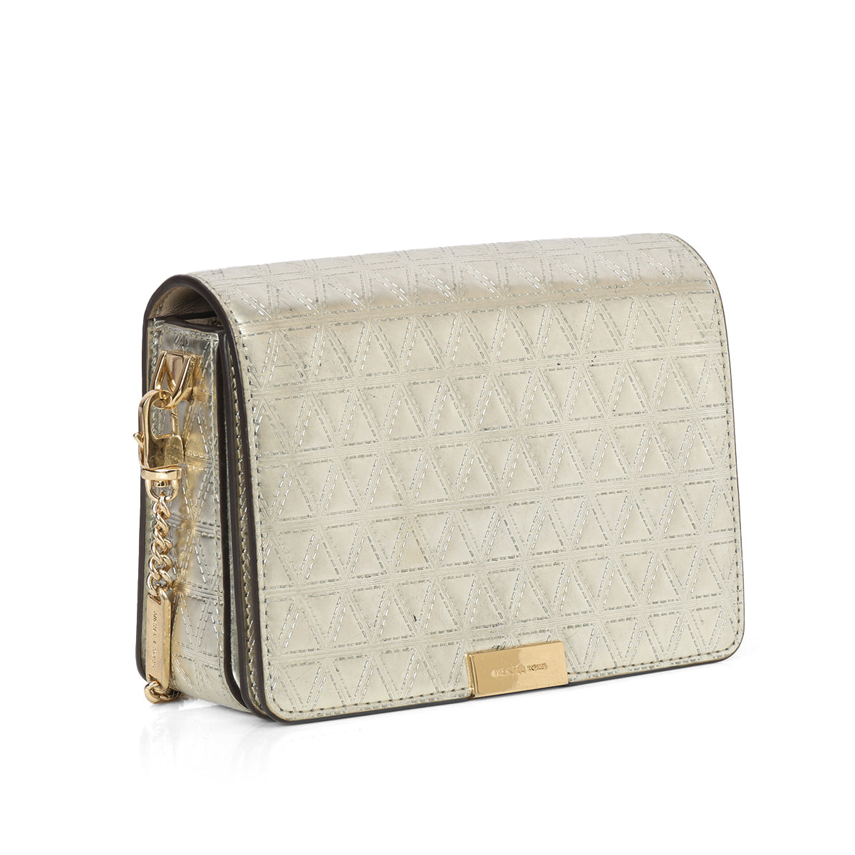 Silver Jade Medium Gusset Clutch