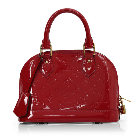 Red Patent Leather Alma BB Bag