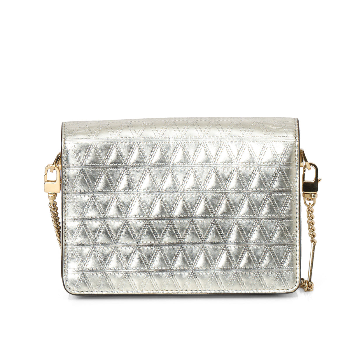 Silver Jade Medium Gusset Clutch