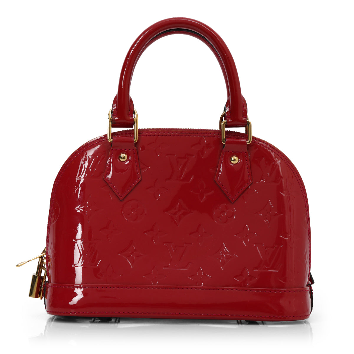 Red Patent Leather Alma BB Bag