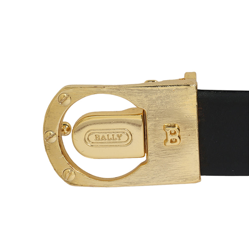 Bally black and brown reversible leather belt for men 105cm price
