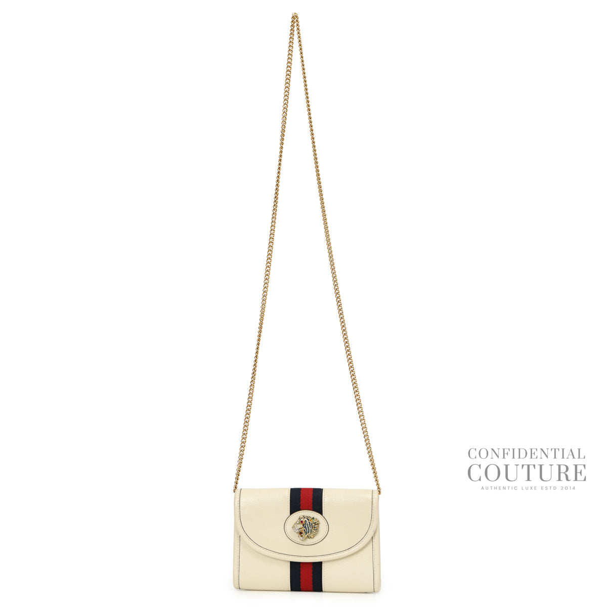 Authentic Pre-Loved — Rajah Mini White Leather Crossbody Bag — Interior View