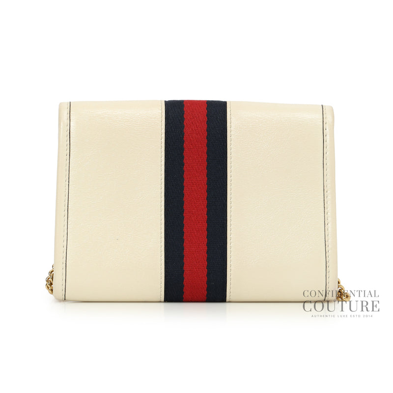 Rajah Mini White Leather Crossbody Bag