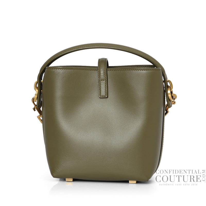 Olive LE 37 Mini Bag In Shiny Leather