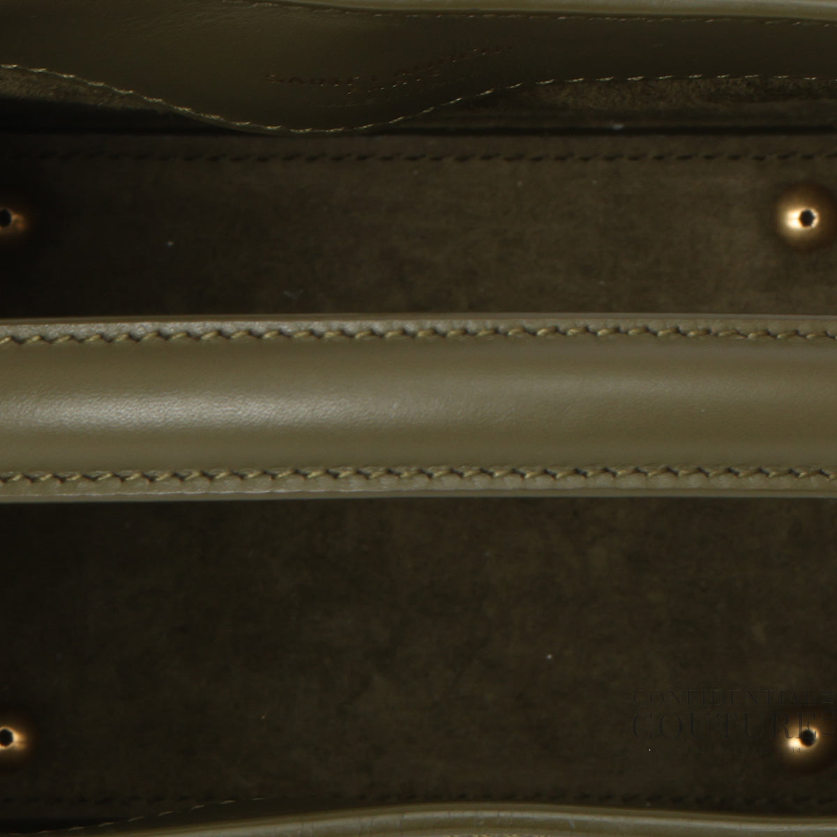 Olive LE 37 Mini Bag In Shiny Leather