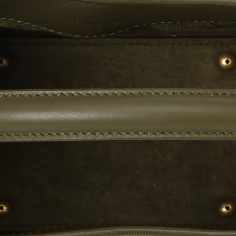 Olive LE 37 Mini Bag In Shiny Leather