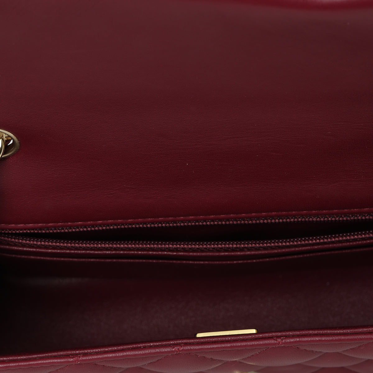 Maroon Mini Classic Flap Bag