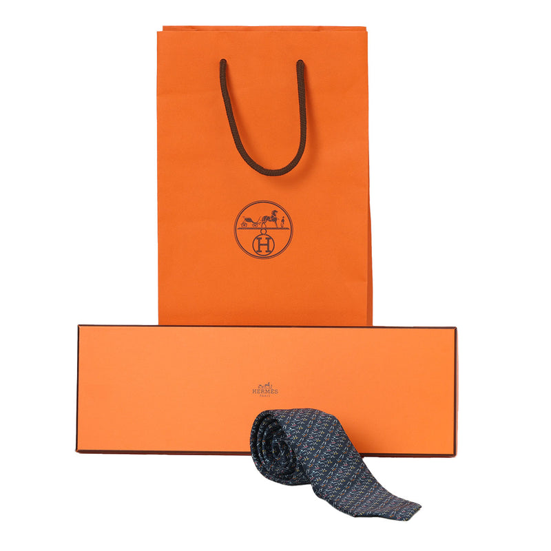 Women pre loved hermes h en mouvement tie