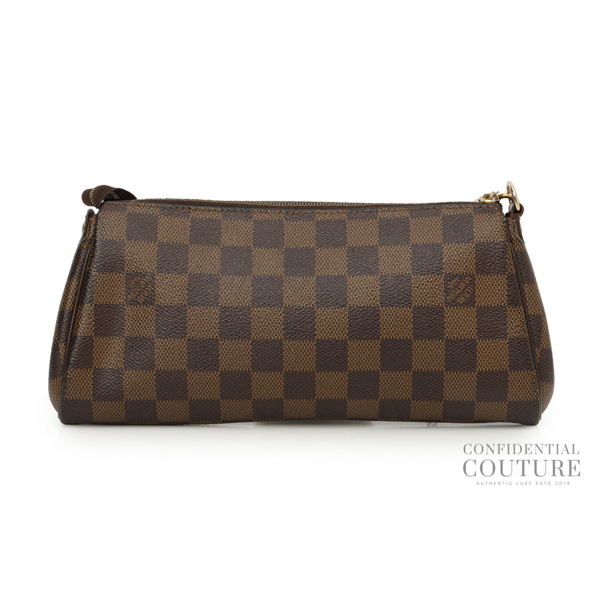 Authentic Pre-Loved — Canvas Eva Damier Ebene Crossbody Bag — Hardware Detail