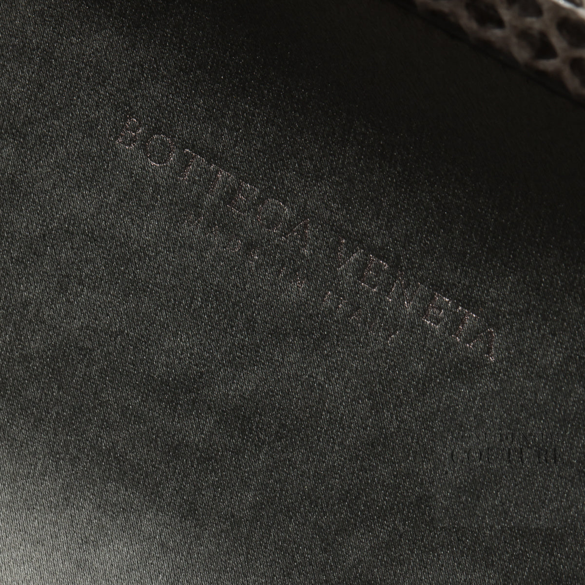 Intrecciato Metallic Grey Satin Knot Clutch