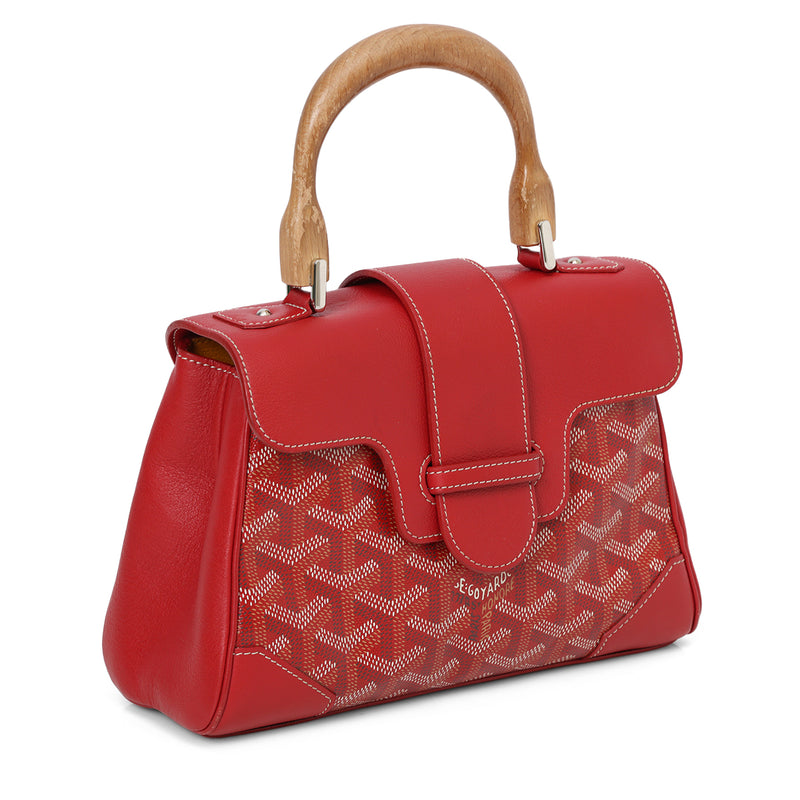 Red Saigon Souple Mini Top Handle Bag