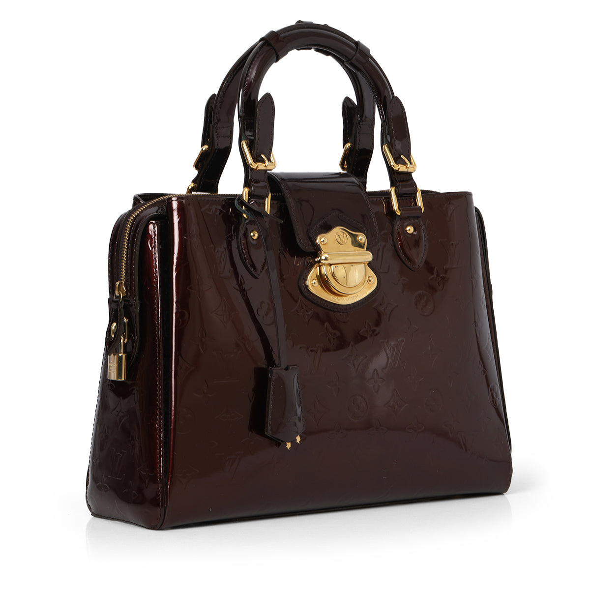 Amarante Monogram Vernis Melrose Avenue Bag
