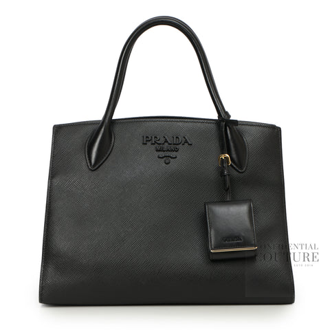 Saffiano Cuir Medium Monochrome Tote