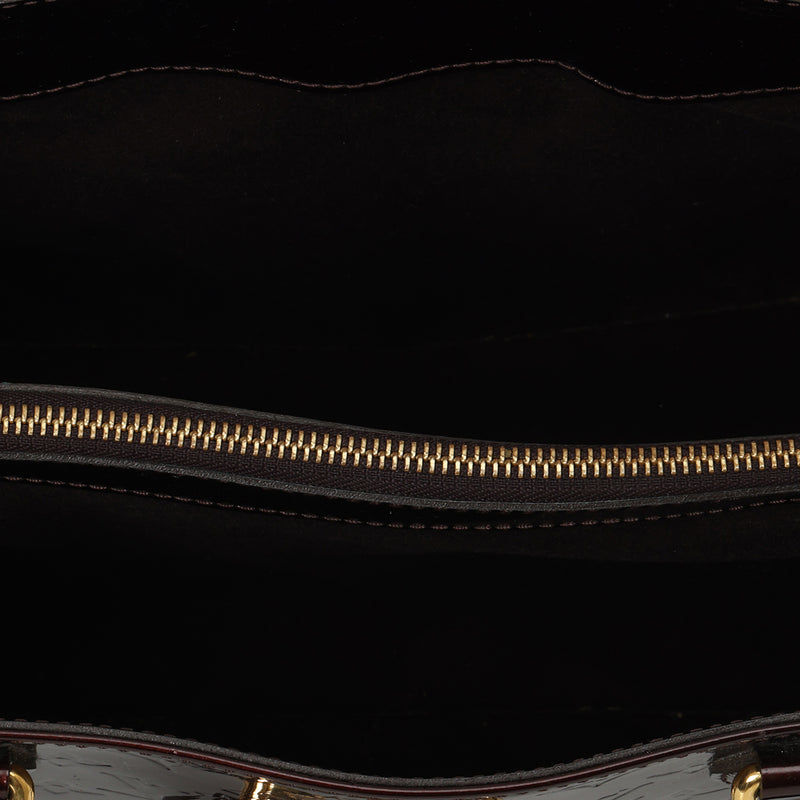 Women pre loved Louis Vuitton Amarante Monogram Vernis Melrose Avenue Bag