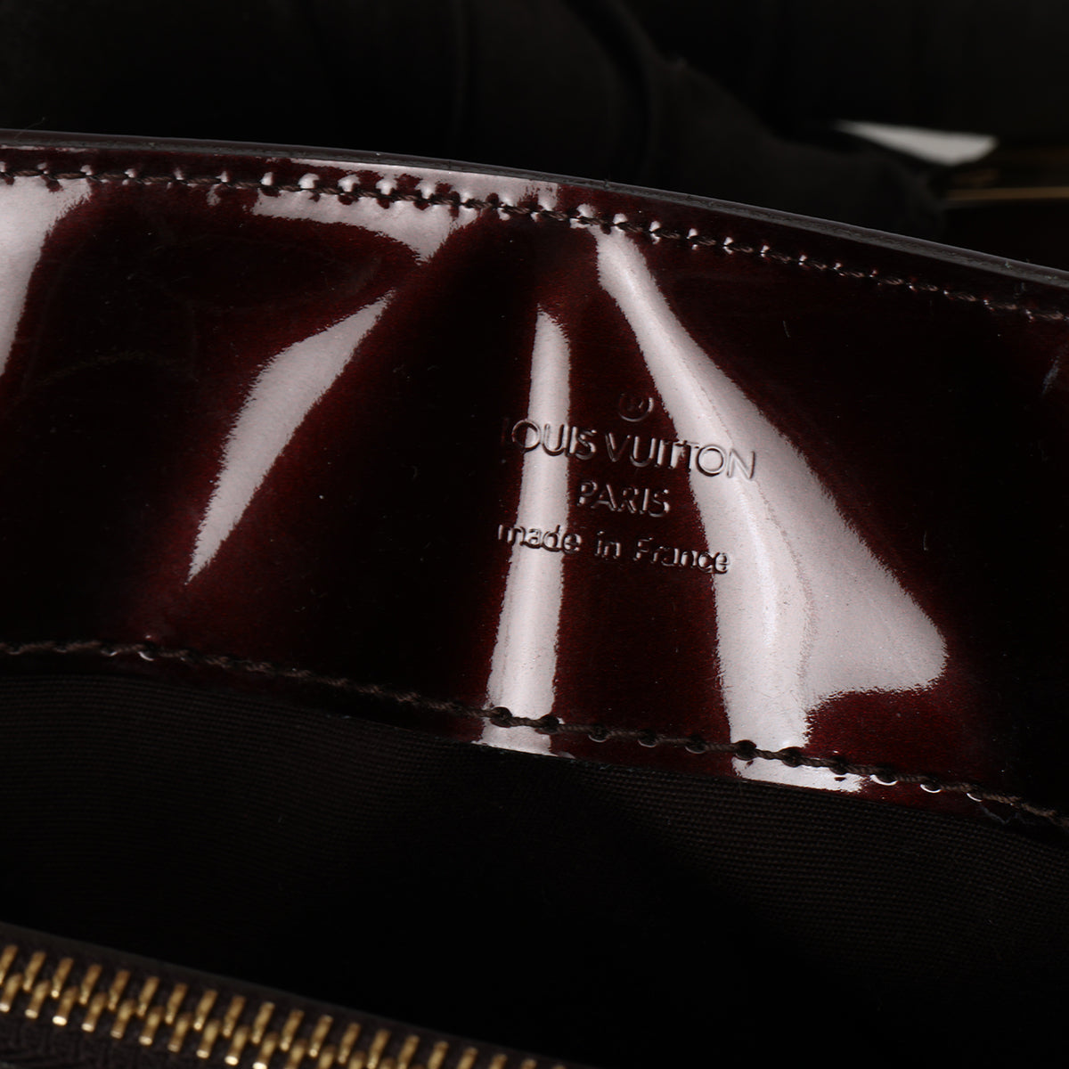 Amarante Monogram Vernis Melrose Avenue Bag