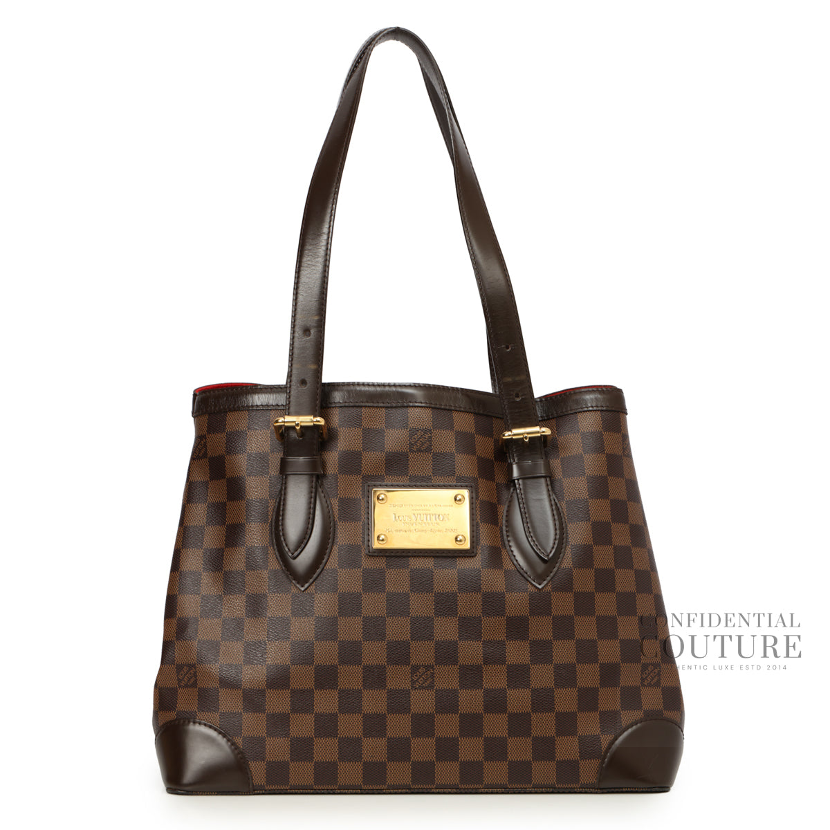 Authentic Pre-Loved — Hampstead PM Damier Ebene Canvas Tote — Front View