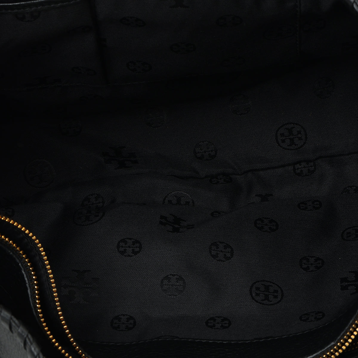 Black Leather Marion Tote
