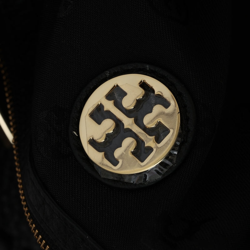 Black Leather Marion Tote
