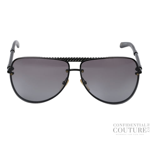 B.V.129/S Black Intrecciato Aviators