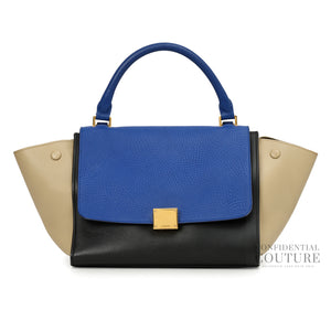 Trapeze Calfskin Multi-Colour Small Leather Bag