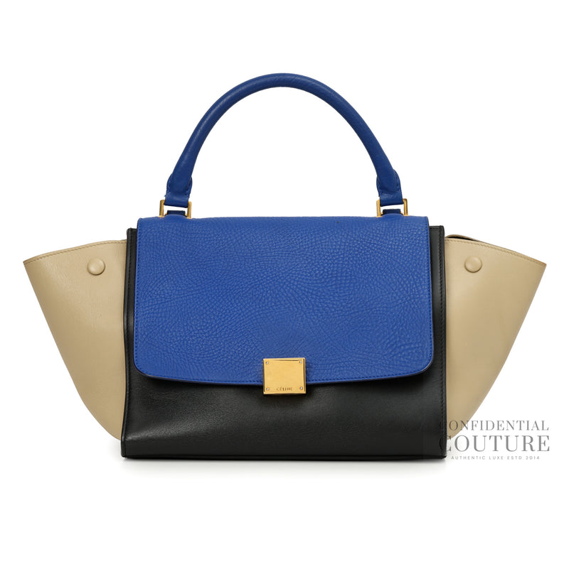 Trapeze Calfskin Multi-Colour Small Leather Bag